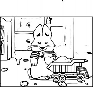 Max Doesnt Cleanup Room Max And Ruby Coloring Page
