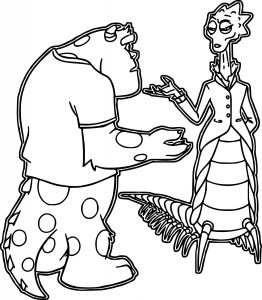 Monster University Hardscrabble Sulley Coloring Pages