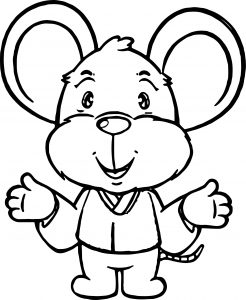 Mouse Coloring Page 15