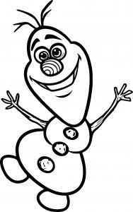 Olaf Coloring Page 1