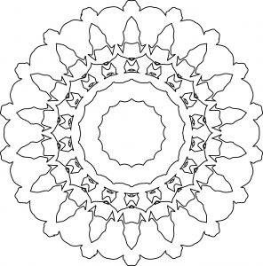 Outline Mandala Coloring Page