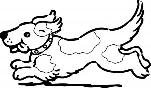 Puppy Dog Fast Run Coloring Page