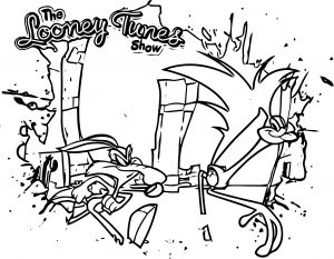 Road Runner & Wile E Coyote The Looney Tunes Show The Looney Tunes Show Coloring Page