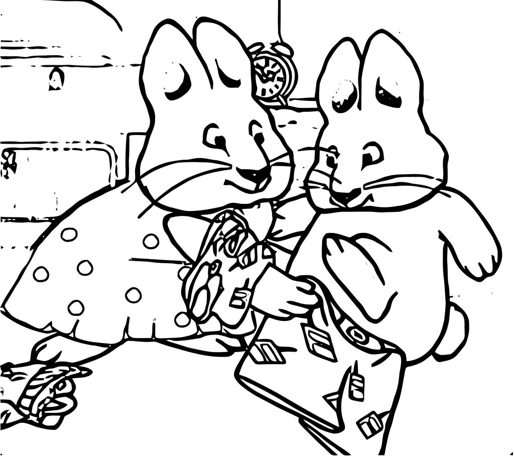 Ruby Undressing Max Max And Ruby Coloring Page - Wecoloringpage.com