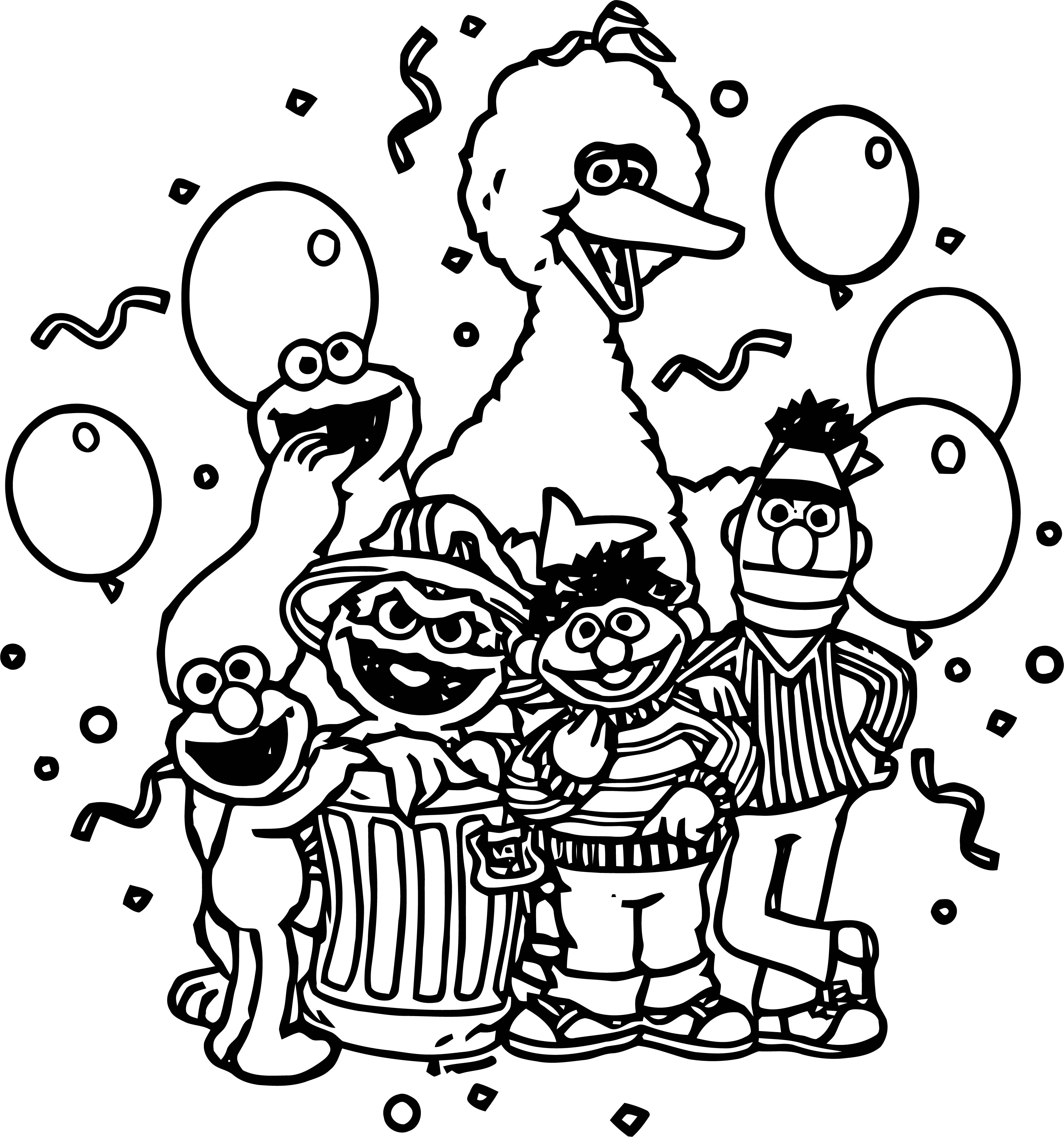 Sesame Street Characters Coloring Pages Sesame Street Characters Coloring Pages