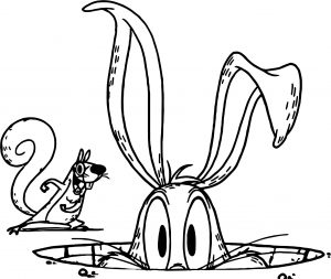 The Looney Tunes Squirrel Coloring Page