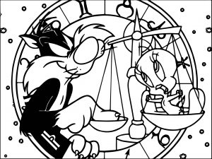 The Looney Tunes Tweety Coloring Page