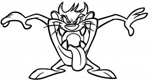 The Tasmanian Devil The Looney Tunes Show Coloring Page