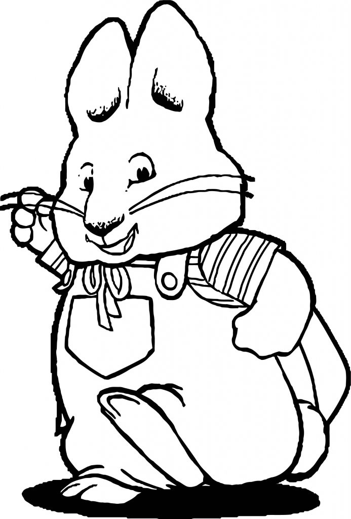 Walking Max Max And Ruby Coloring Page - Wecoloringpage.com