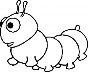 animal caterpillar insect coloring page