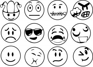 emoticons all face time coloring page
