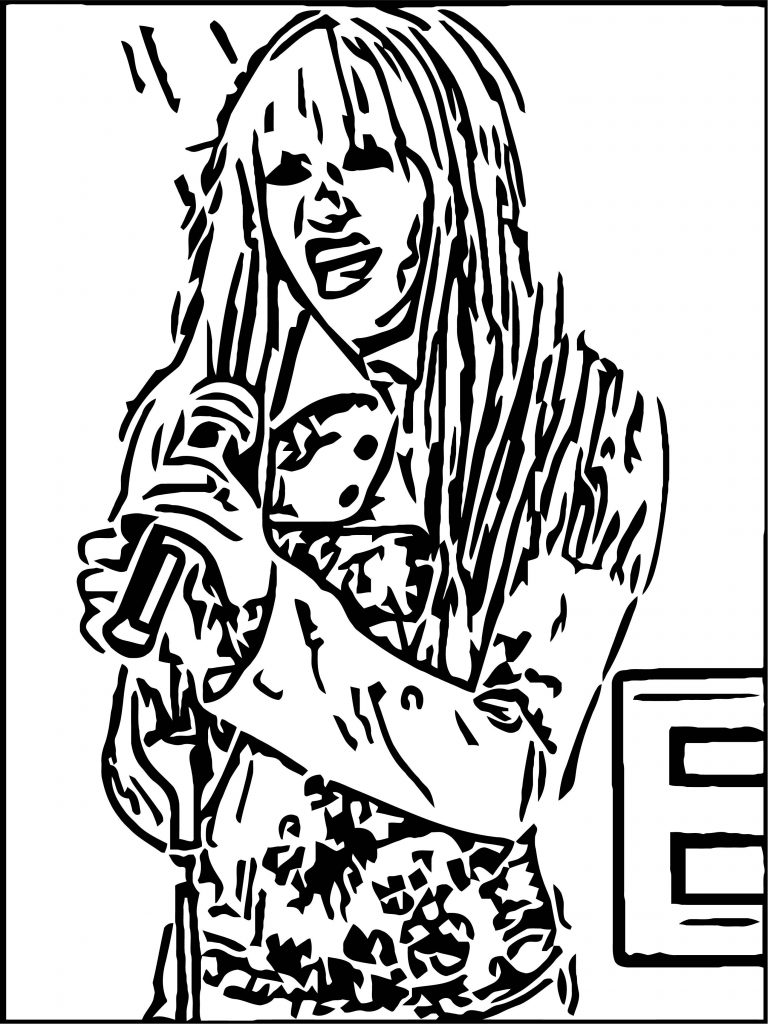 Hannah Montana Coloring Page 01 - Wecoloringpage.com