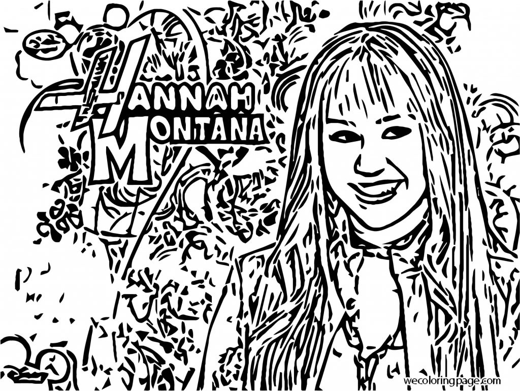 Hannah Montana Coloring Page 08 - Wecoloringpage.com