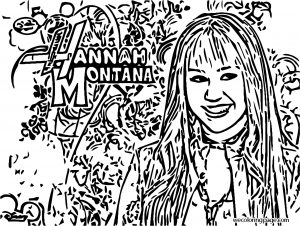 Hannah Montana Coloring Page 08