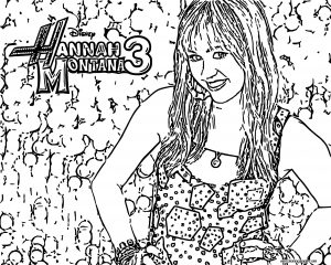 Hannah Montana Coloring Page 28