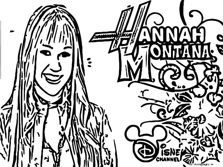 Hannah Montana Coloring Page 58 | Wecoloringpage.com