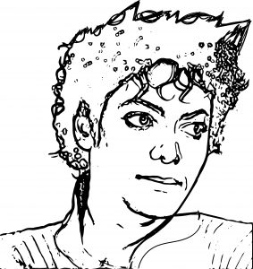Michael Jackson Coloring Page 04