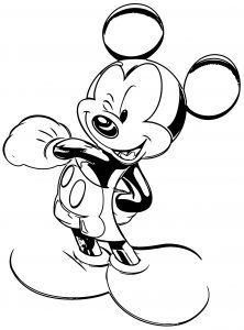Mickey Mouse Cartoon Coloring Page Wecoloringpage 029