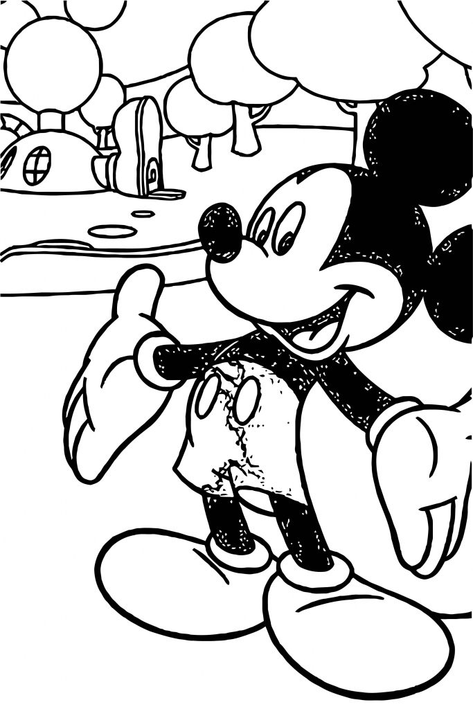 Mickey Mouse Cartoon Coloring Page Wecoloringpage 041 - Wecoloringpage.com