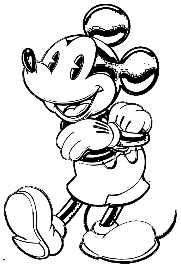 Mickey Mouse Cartoon Coloring Page Wecoloringpage 074