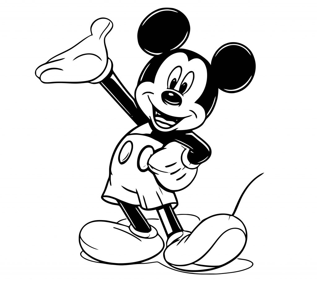 Mickey Mouse Pencil Coloring Page | Wecoloringpage.com