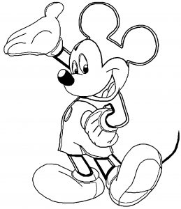 Mickey Mouse Cartoon Coloring Page Wecoloringpage 128