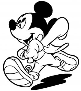 Mickey Mouse Cartoon Coloring Page Wecoloringpage 129