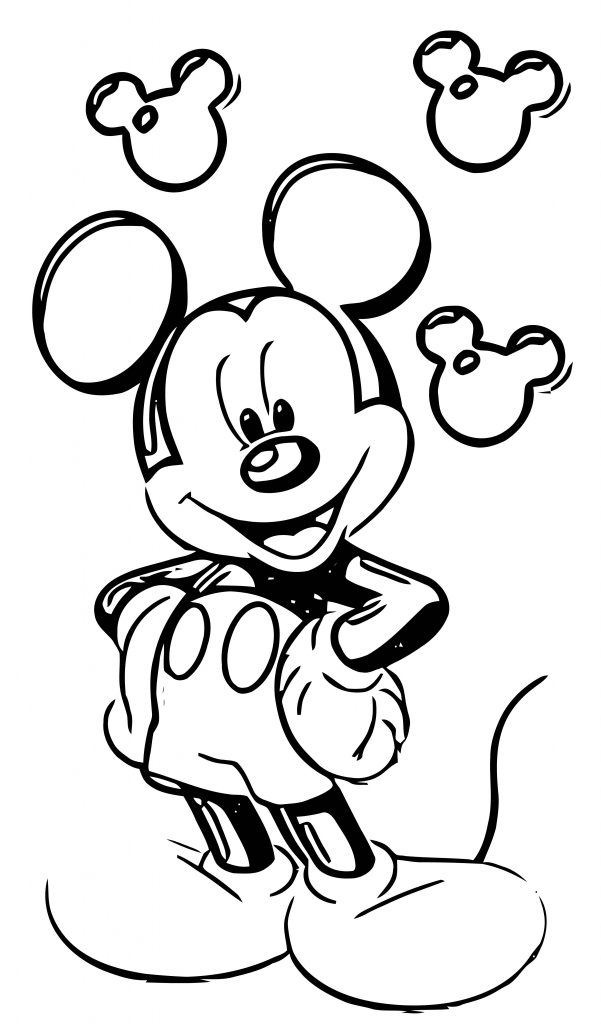 Mickey Mouse Cartoon Hd Photo Coloring Page - Wecoloringpage.com