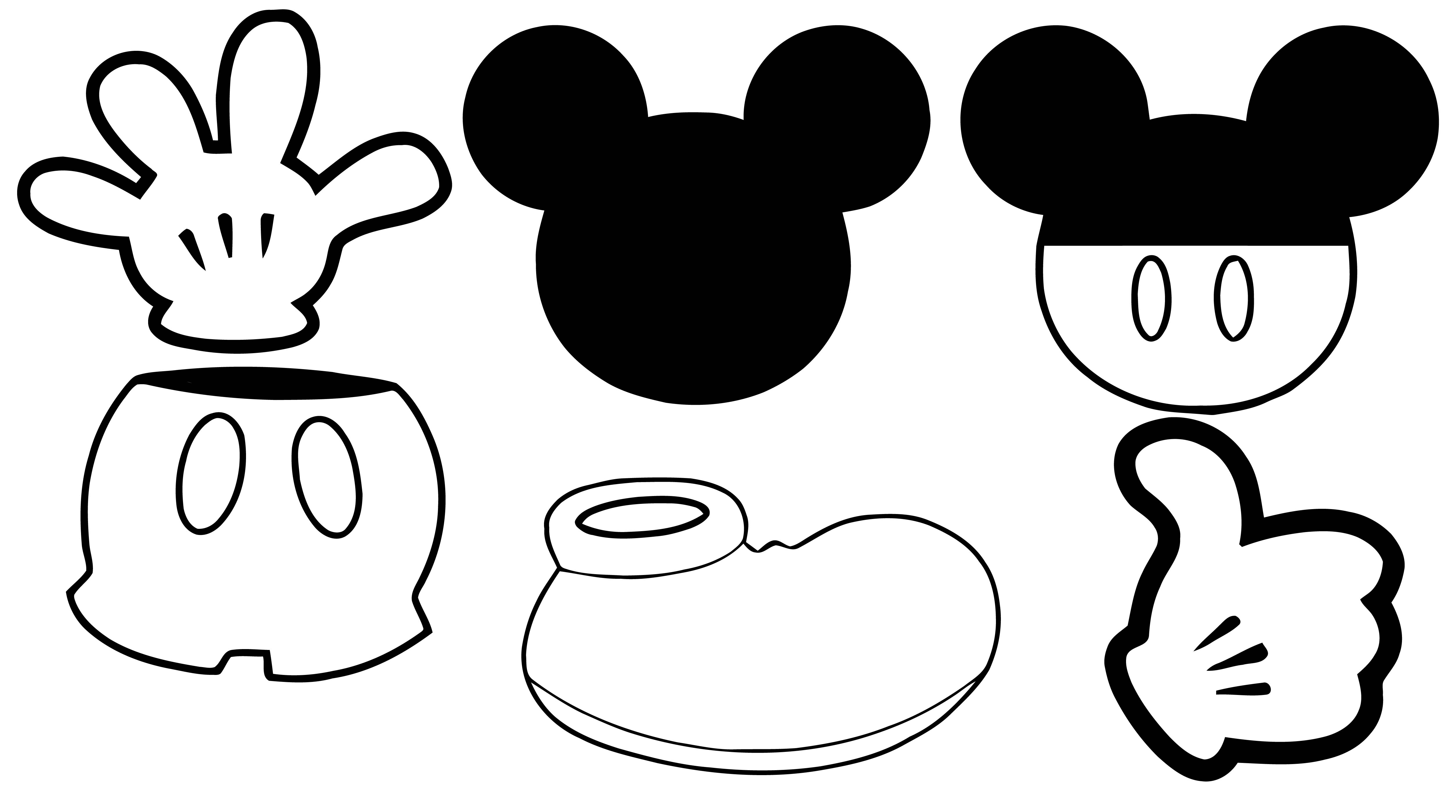 Mickey Mouse Head Clipart Minnie Mouse Head Mickey Mouse Border Panda Free Images Coloring Page