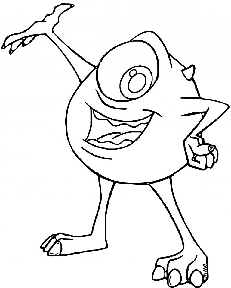 Monster S 16 Coloring Pages | Wecoloringpage.com