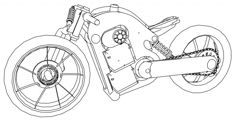 Triumph Bonneville Stout Bike Motorcycle Coloring Page | Wecoloringpage.com