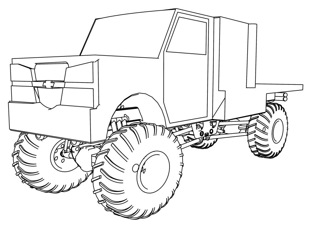 2006 Dually Mini Monster Truck Coloring Page - Wecoloringpage.com