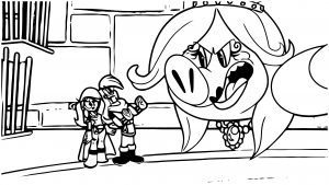 Mighty Magiswords Episode Still Pig Coloring Page