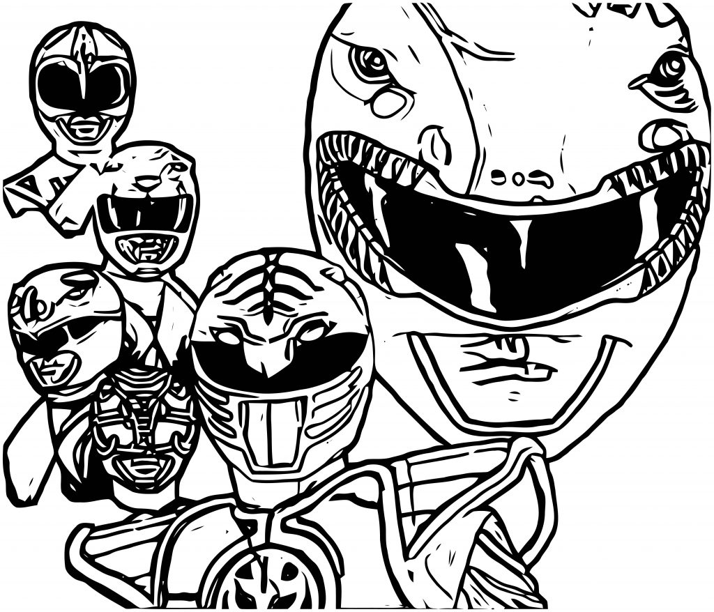 Mighty Morphin Power Rangers Coloring Page - Wecoloringpage.com