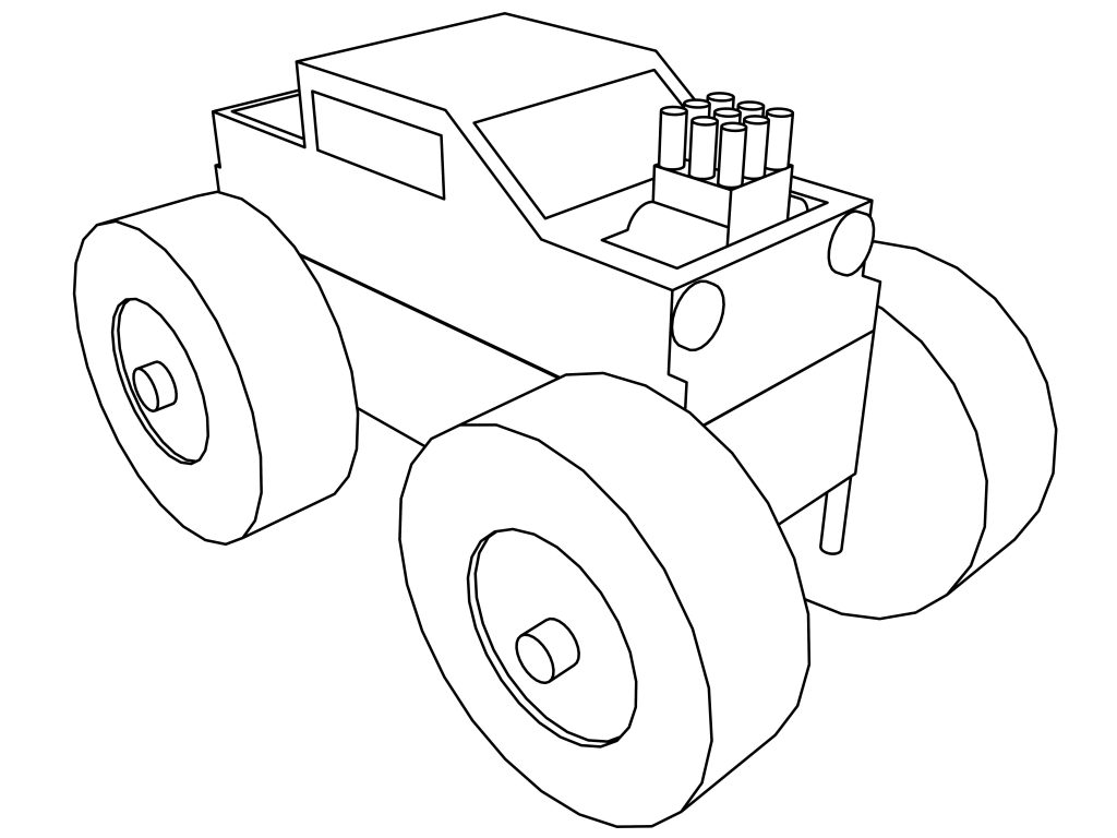 Monster Truck Toy Coloring Page - Wecoloringpage.com
