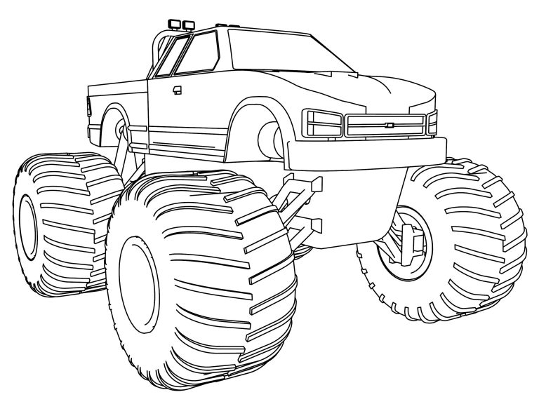 Sewage Pumper Truck Coloring Page | Wecoloringpage.com