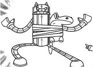 Robot Mighty Magiswords Coloring Page