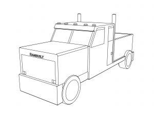 Sambuilt New Monster Truck Coloring Page
