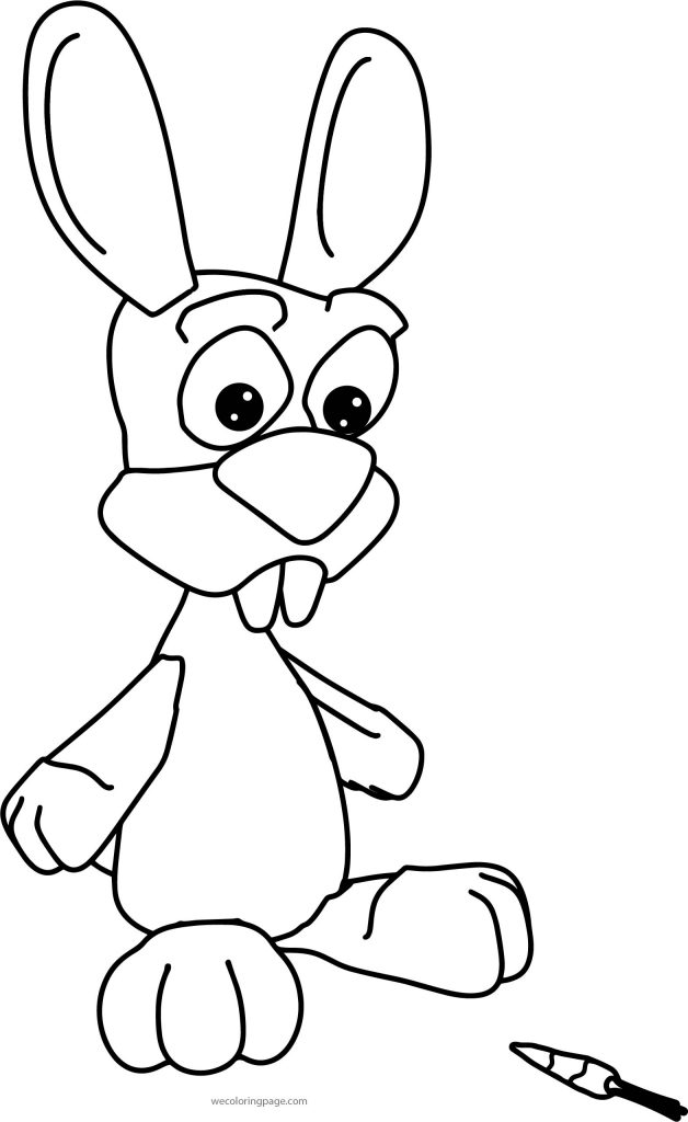 Baby Bunny Cartoon Cute See Coloring Page | Wecoloringpage.com