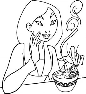 Mulan and Friends Coloring Page 03