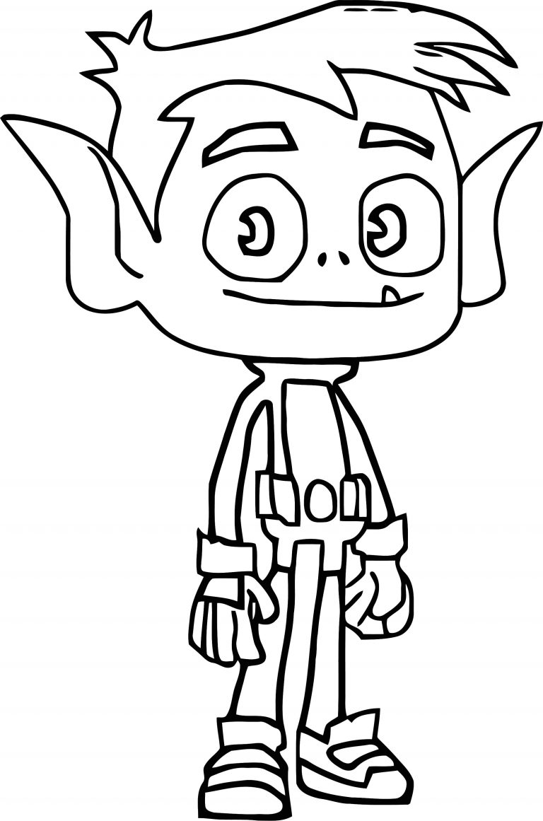 Teen Titans Go Robin Height Coloring Page | Wecoloringpage.com