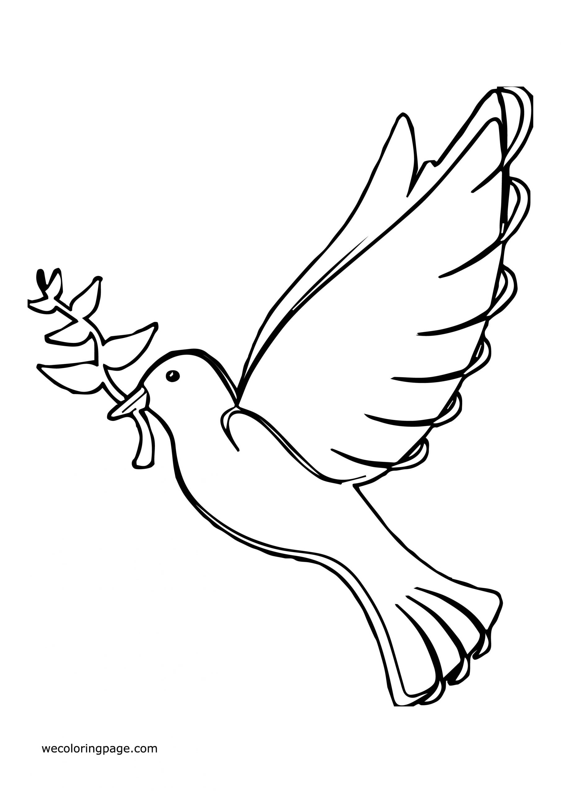 Peace Dove Colouring Page
