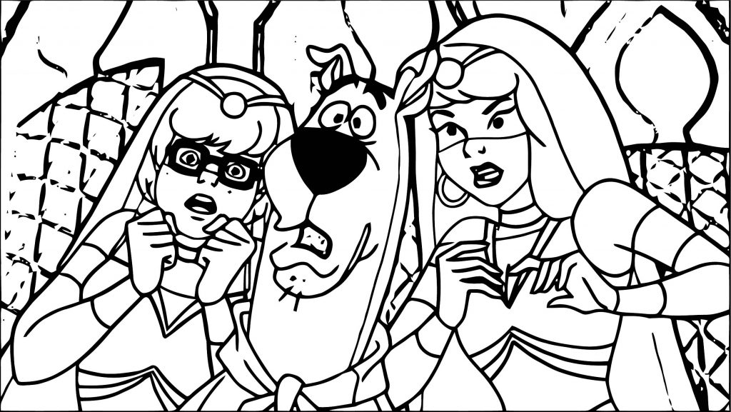 scooby doo where are you coloring page template