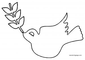 Peace Bird Coloring Page