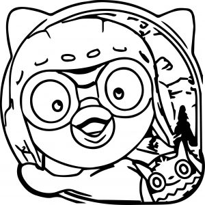 Pororo Coloring Page 6 Oval