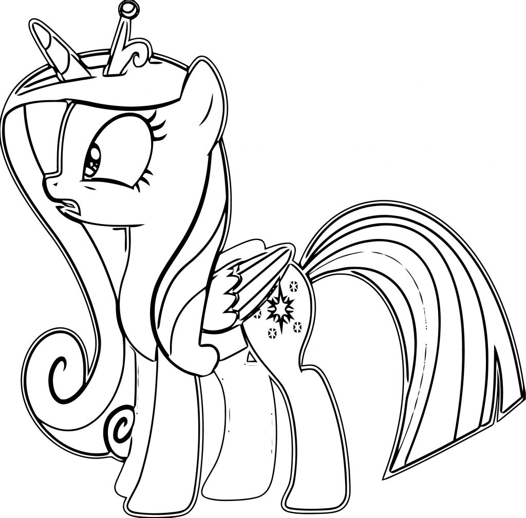 Princess Twilight Sparkle Coloring Page 254 - Wecoloringpage.com