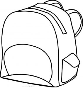 School Bag Coloring Page 05