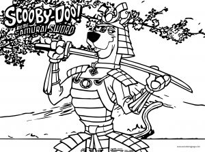 Scooby Doo The Samurai Sawd Scooby Doo Coloring Page