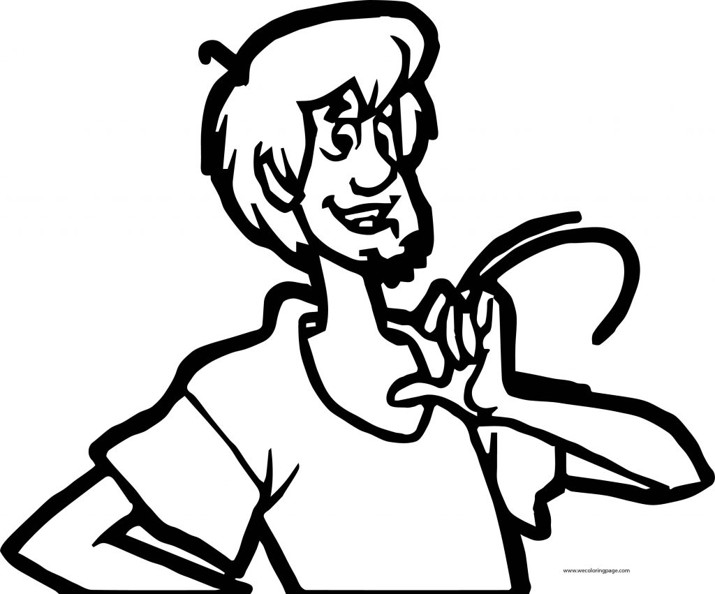 Shaggy Large Coloring Page - Wecoloringpage.com