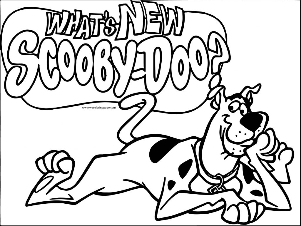 scooby doo where are you color page